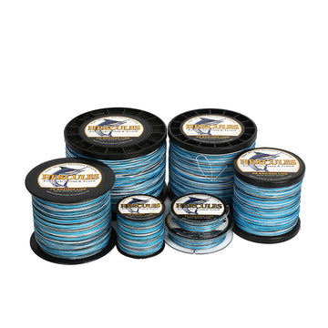 1000M 1094Yds Camo Blue 6lb-100lb HERCULES PE PE Braided Fishing Line 4 Strands